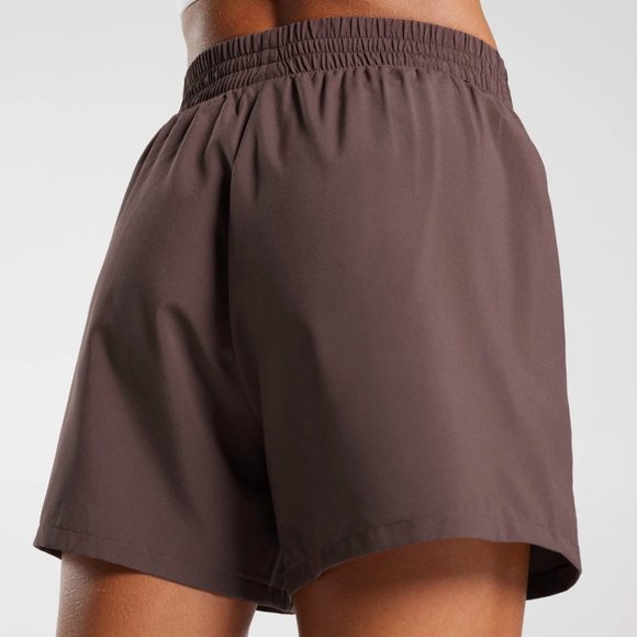 Brand new Gymshark WOVEN POCKET SHORTS - Chocolate Brown - Picture 7 of 10